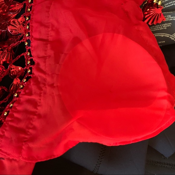 NWOT Beaded Jeweled Boho Belly Dancer Top - Picture 8 of 8